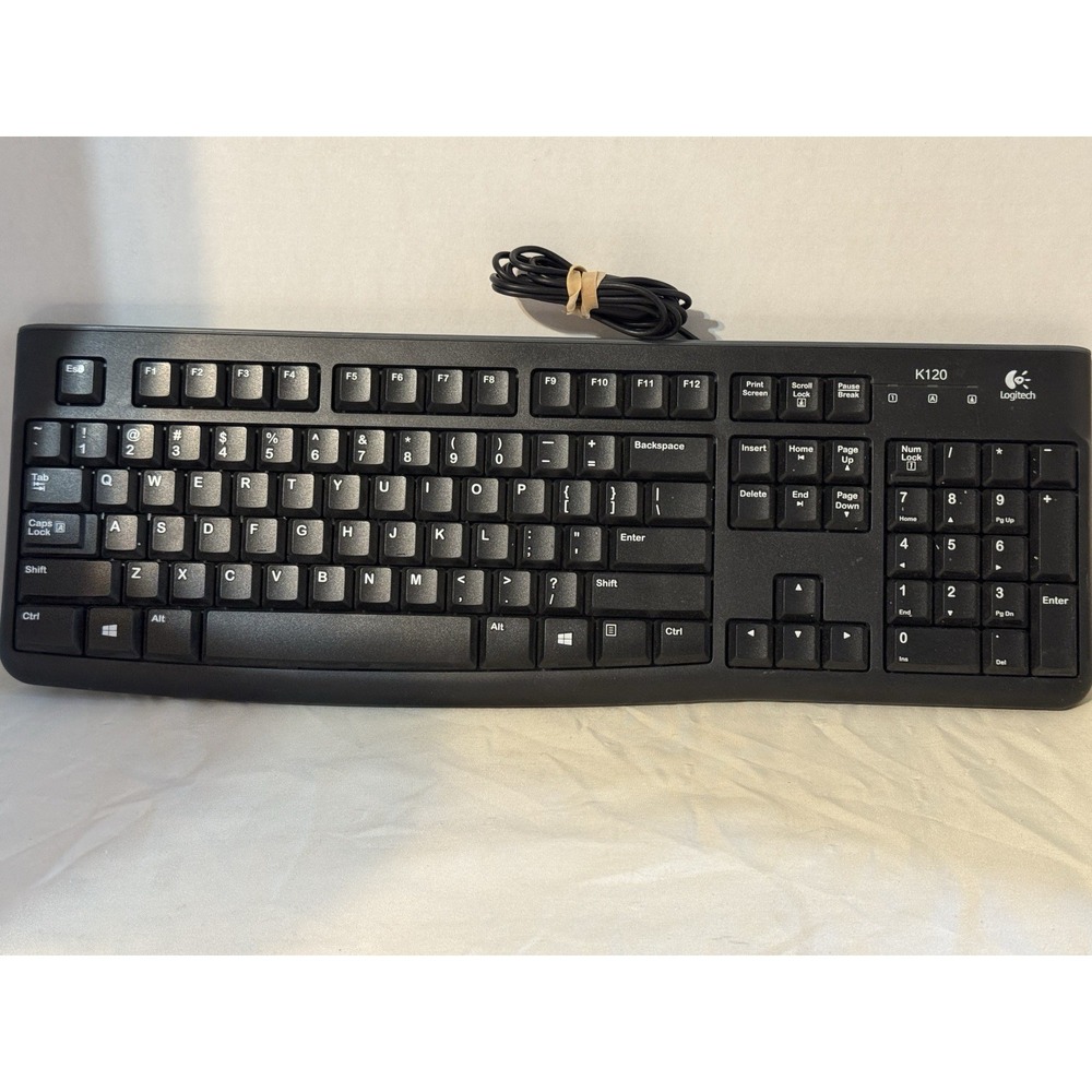 Logitech K120 USB Keyboard‎ for PC - Black